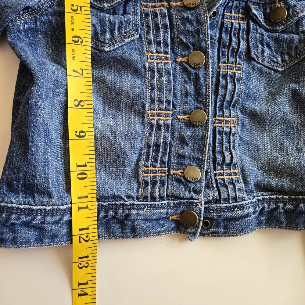 Baby Gap Denim Jean‎ Jacket Little Girl's Size 4 Snap Front Cotton